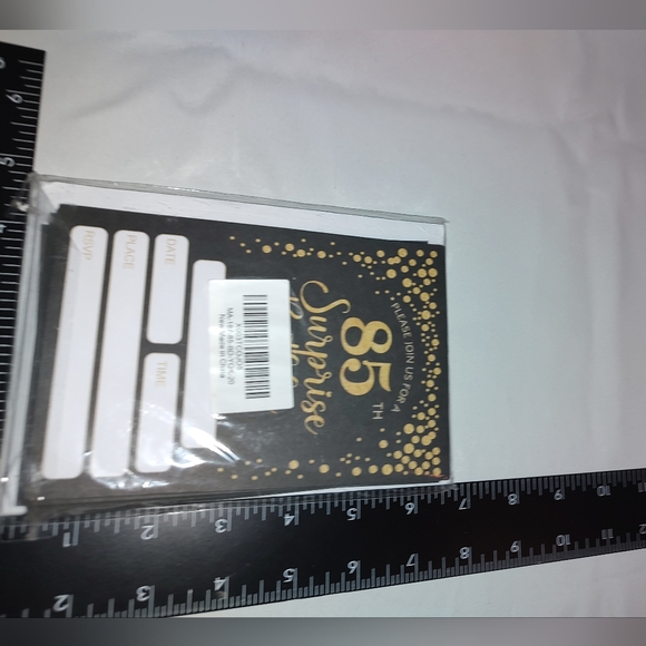 85th Surprise Birthday Party Invitations 20 pack with Envelopes NWT Factory Seal - Picture 5 of 6